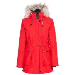 Trespass Womens Waterproof Parka Jacket Caption 21 Trespass Womens Waterproof Parka Jacket Caption -Adventure Pulse CAPTION FAJKRATR0032 RED a