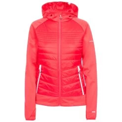 Trespass Womens Hybrid Fleece Hooded Full Zip Finito -Adventure Pulse FINITO FAFLFLTR0031 HIB a