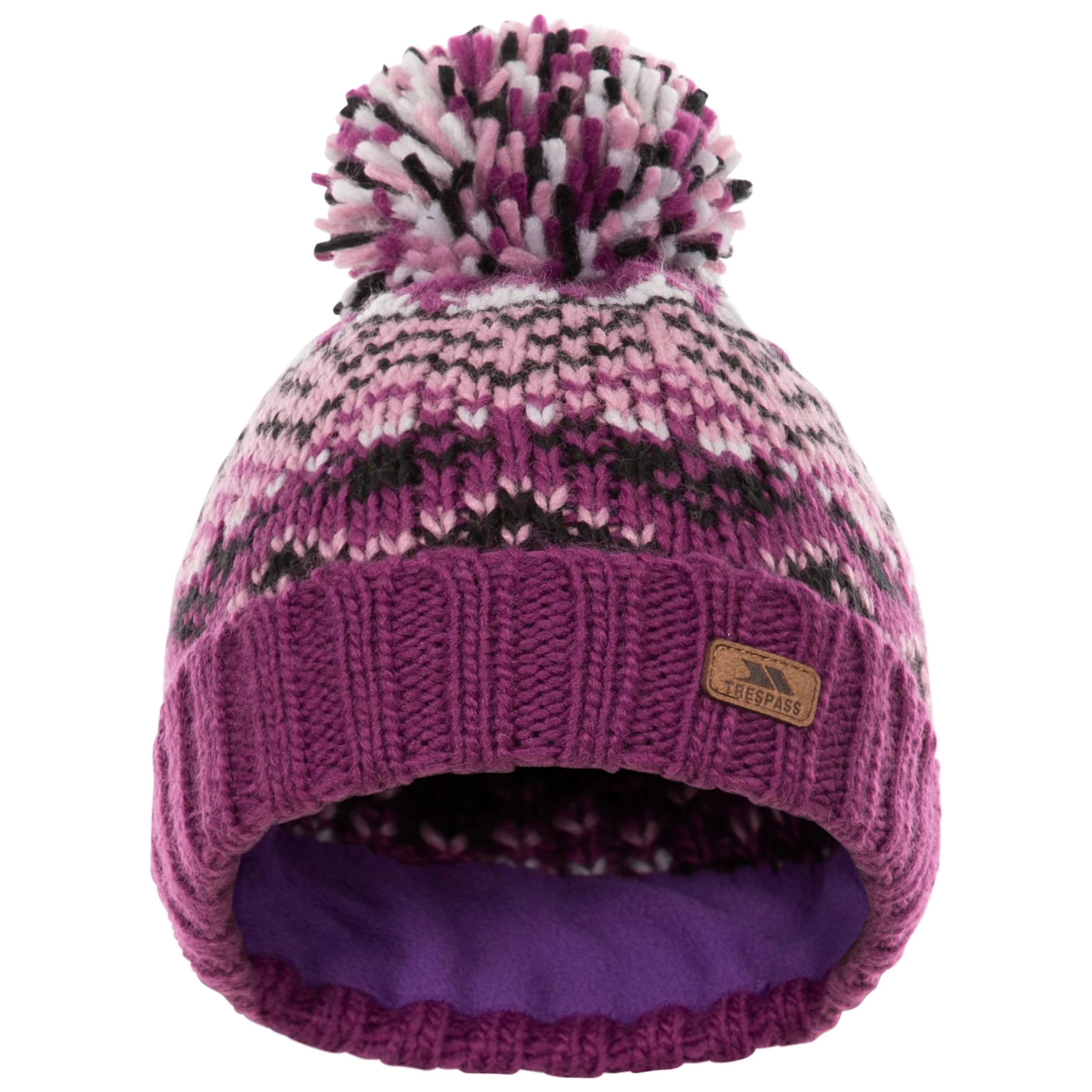 Trespass Kids' Patterned Bobble Hat Sprouse 7 Trespass Kids' Patterned Bobble Hat Sprouse - Image 7