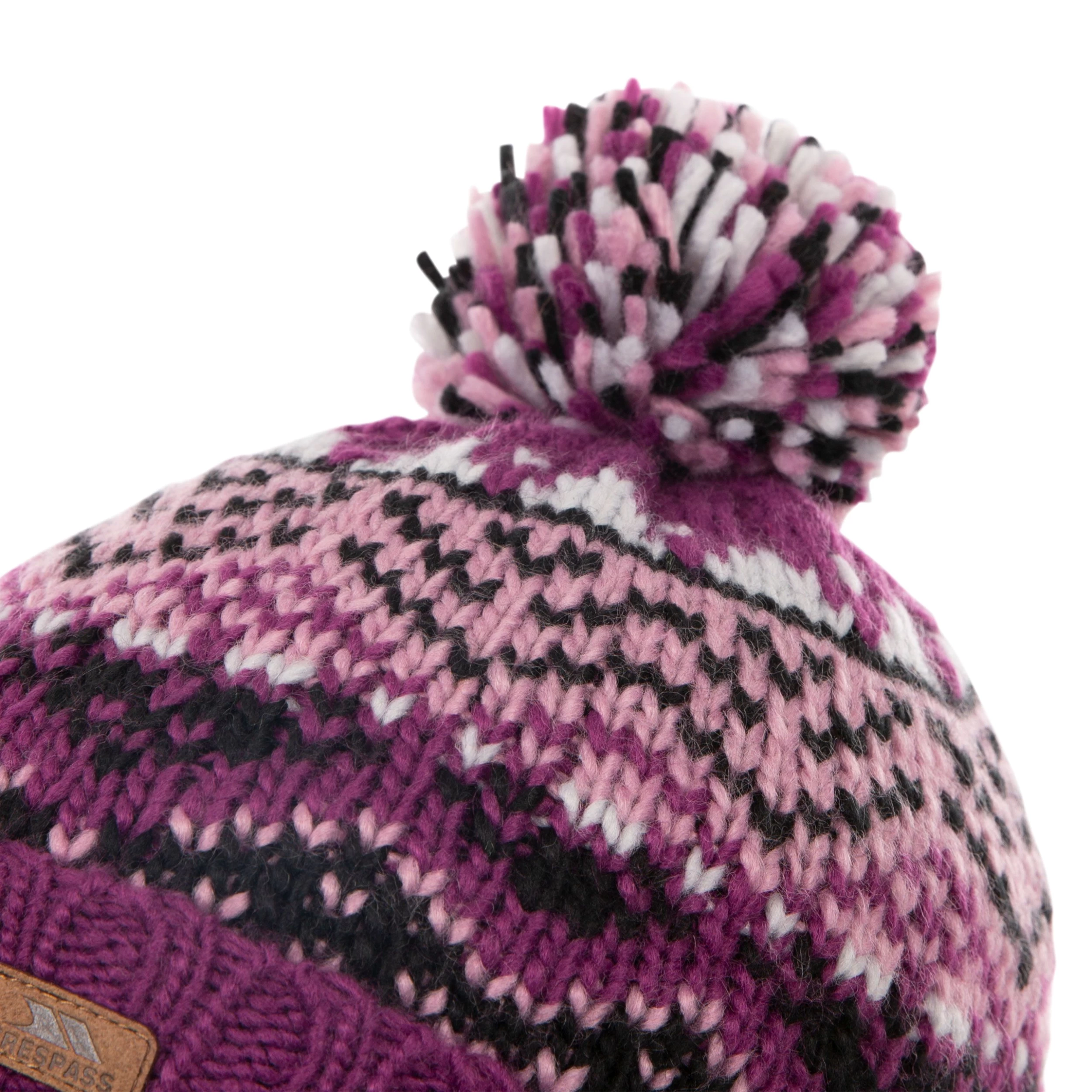 Trespass Kids' Patterned Bobble Hat Sprouse 9 Trespass Kids' Patterned Bobble Hat Sprouse - Image 9
