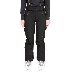 Trespass DLX Womens Slim Fit Waterproof Salopettes Slyvia -Adventure Pulse SYLVIA FABTTRTR0010 BLK C