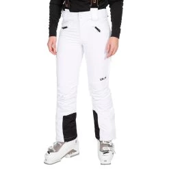 Trespass DLX Womens Slim Fit Waterproof Salopettes Slyvia -Adventure Pulse SYLVIA FABTTRTR0010 WHT a