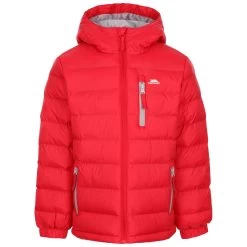 Trespass Kids' Padded Casual Jacket Aksel -Adventure Pulse aksel ucjkcan20003 red a 2