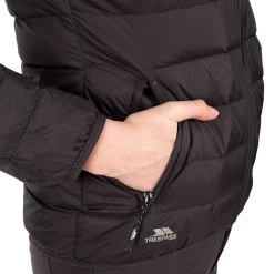 Trespass Womens Down Jacket With Hood Amma -Adventure Pulse amma fajkdotr0009 blk m05