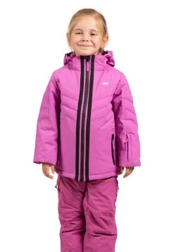 Trespass Kids Ski Jacket TP50 Annalisa - DEEP PINK 2/3 -Adventure Pulse annalisa fcjksktr0010 dpi m01