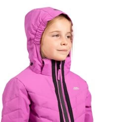 Trespass Kids Ski Jacket TP50 Annalisa - DEEP PINK 2/3 -Adventure Pulse annalisa fcjksktr0010 dpi m03
