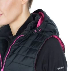 Trespass Womens Hooded Padded Gilet Aretha - Junior Size -Adventure Pulse aretha fajkgin20001 blk m07