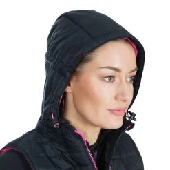Trespass Womens Hooded Padded Gilet Aretha - Junior Size -Adventure Pulse aretha fajkgin20001 blk m08