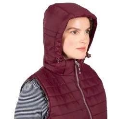 Trespass Womens Hooded Padded Gilet Aretha - Junior Size -Adventure Pulse aretha fajkgin20001 fig m04