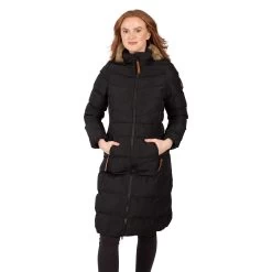 Trespass Womens Padded Jacket Casual Audrey - Junior Size -Adventure Pulse audrey fajkcatr0008 blk m01