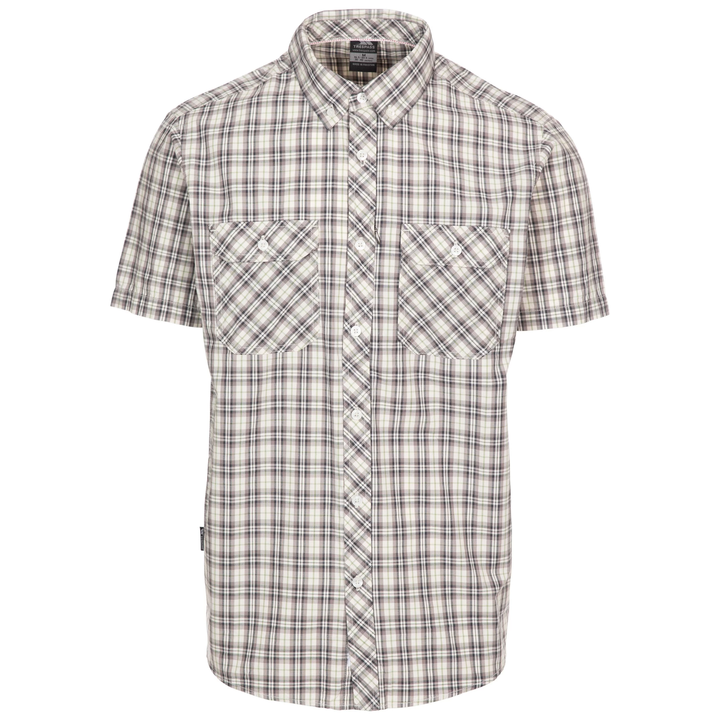 Trespass Male Casual Shirt Baileysbridge Grey L 1 Trespass Male Casual Shirt Baileysbridge Grey L