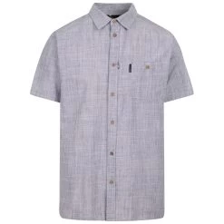 Trespass Men's Casual Woven Shirt Basham - DARK PEACOCK XXS