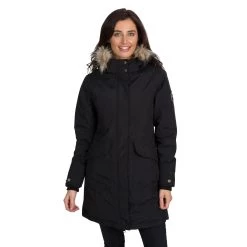Trespass DLX Womens Waterproof Down Parka Jacket Bettany - Junior Size -Adventure Pulse bettany fajkdotr0003 blk m02
