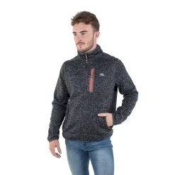 Trespass Men's Marl Fleece Jacket Bingham - Junior Size -Adventure Pulse bingham maflfln20004 bkm m02