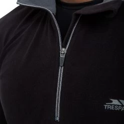 Trespass Men's 1/2 Zip Microfleece Blackford - Junior Size 25 Trespass Men's 1/2 Zip Microfleece Blackford - Junior Size -Adventure Pulse blackford maflmfn10001 blk m20