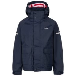 Trespass Kids' Waterproof Jacket Bluster - BLUE 2/3 -Adventure Pulse bluster ucjkratr0006 na1 a