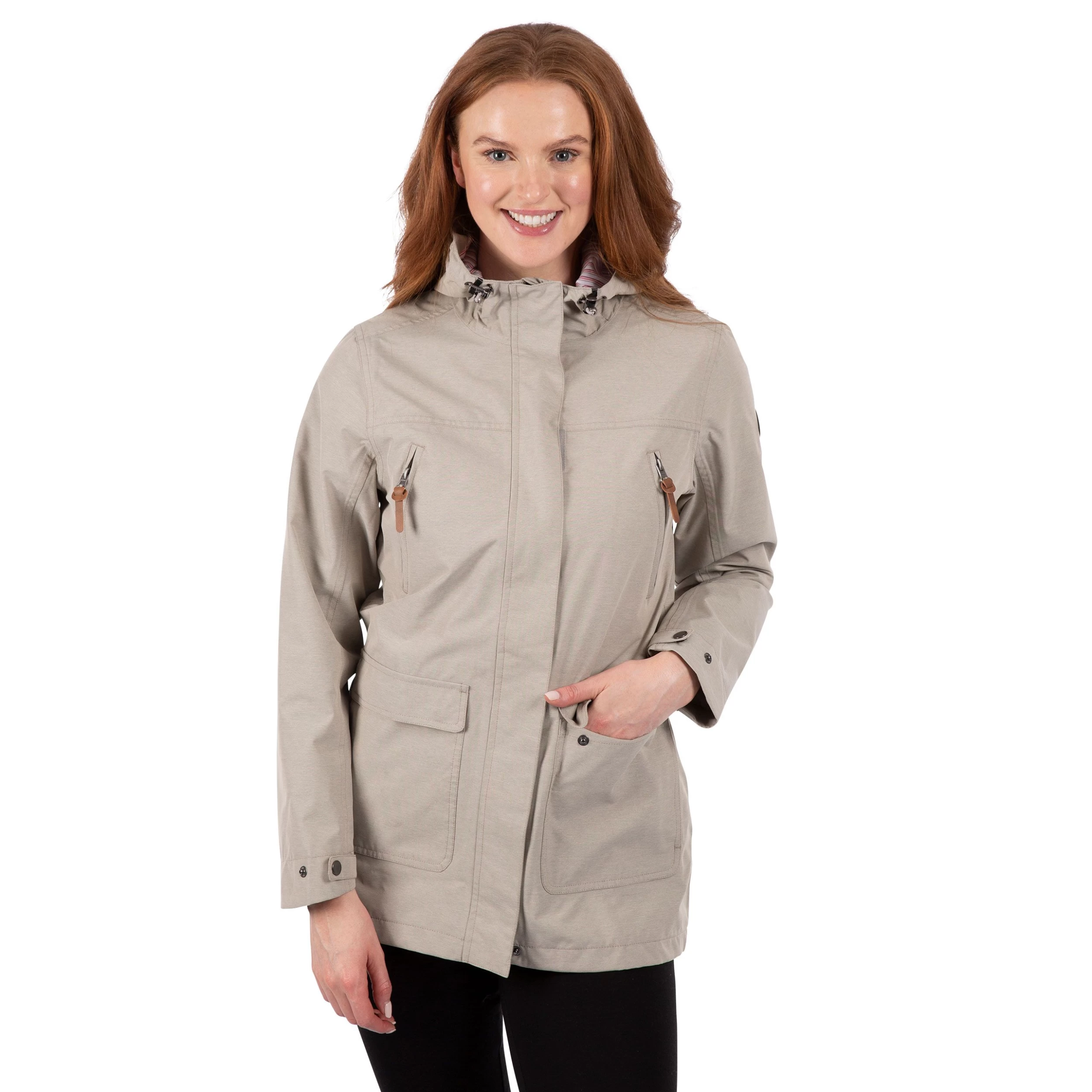 Trespass Womens Waterproof Shell Jacket Brampton - Junior Size 3 Trespass Womens Waterproof Shell Jacket Brampton - Junior Size - Image 3