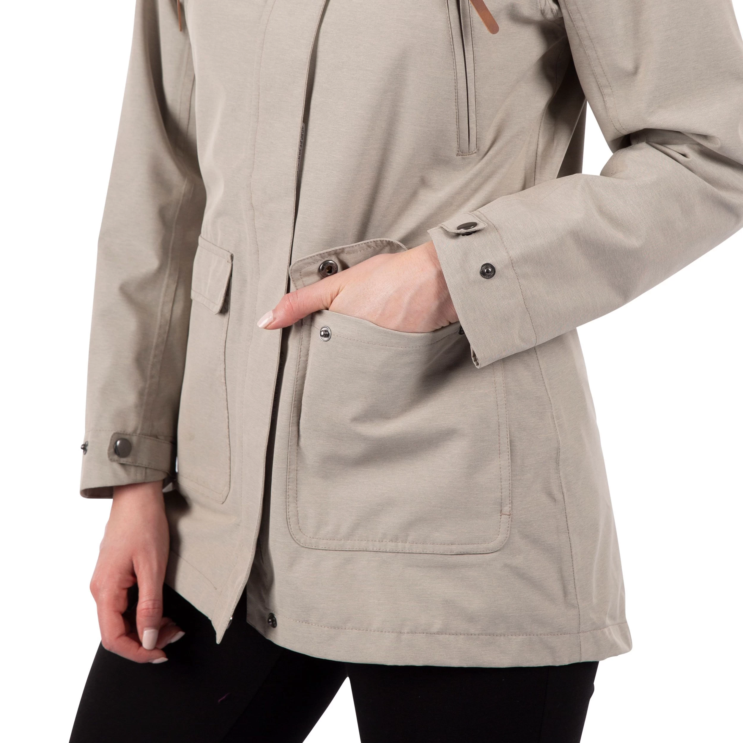 Trespass Womens Waterproof Shell Jacket Brampton - Junior Size 7 Trespass Womens Waterproof Shell Jacket Brampton - Junior Size - Image 7