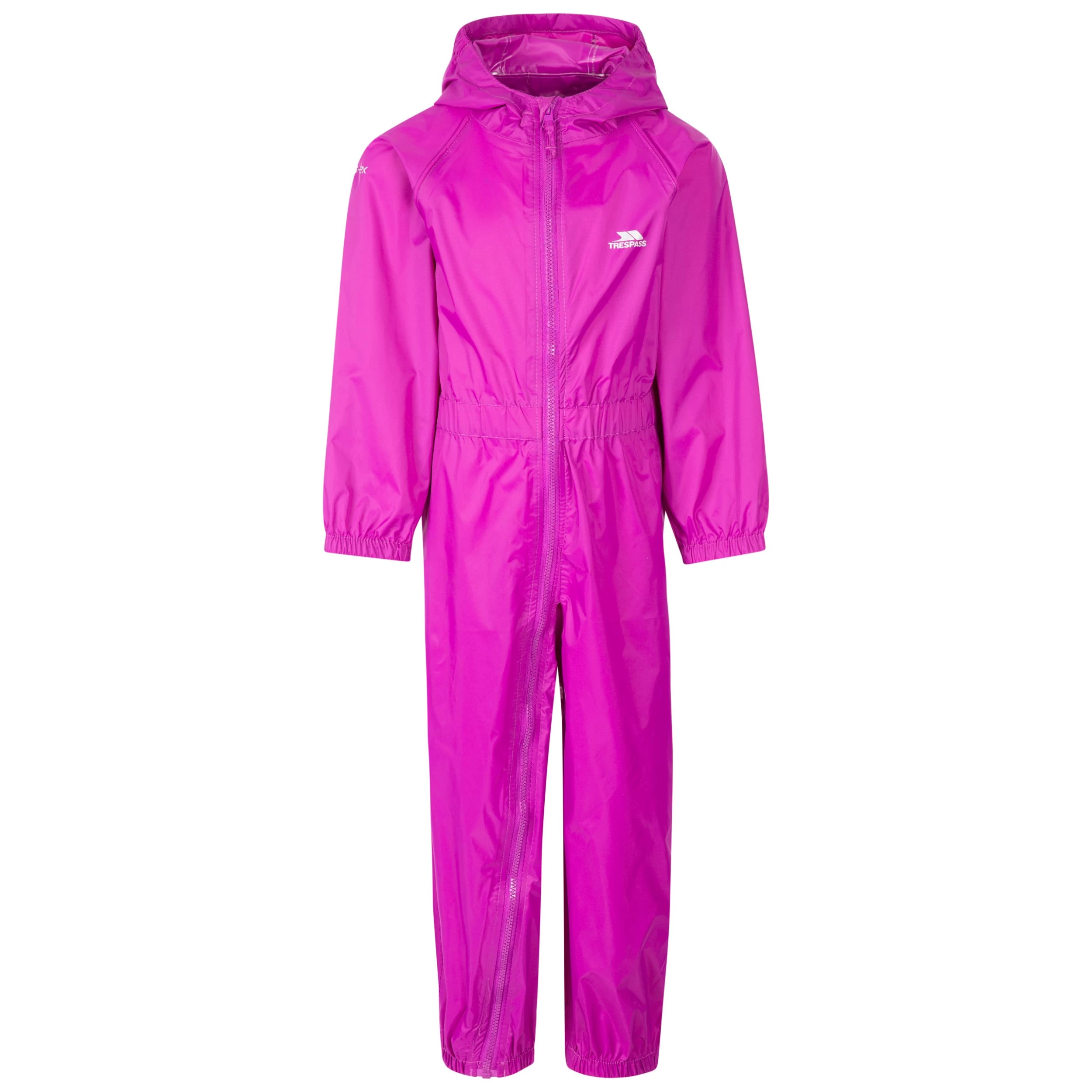 Trespass Kids Waterproof Rain Suit Button 4 Trespass Kids Waterproof Rain Suit Button - Image 4