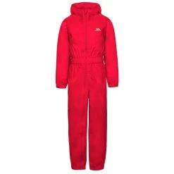 Trespass Kids Waterproof Rain Suit Button 35 Trespass Kids Waterproof Rain Suit Button -Adventure Pulse button ucsuraf10001 red a