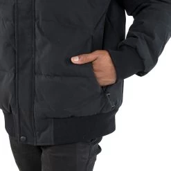 Trespass Men's DLX Hooded Down Jacket Calgary -Adventure Pulse calgary majkdon20002 blk m07