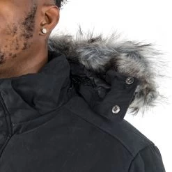 Trespass Men's DLX Hooded Down Jacket Calgary -Adventure Pulse calgary majkdon20002 blk m08