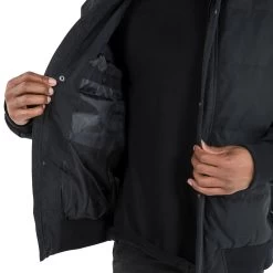 Trespass Men's DLX Hooded Down Jacket Calgary -Adventure Pulse calgary majkdon20002 blk m10