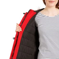 Trespass Womens Waterproof Parka Jacket Caption 26 Trespass Womens Waterproof Parka Jacket Caption -Adventure Pulse caption fajkratr0032 red m05