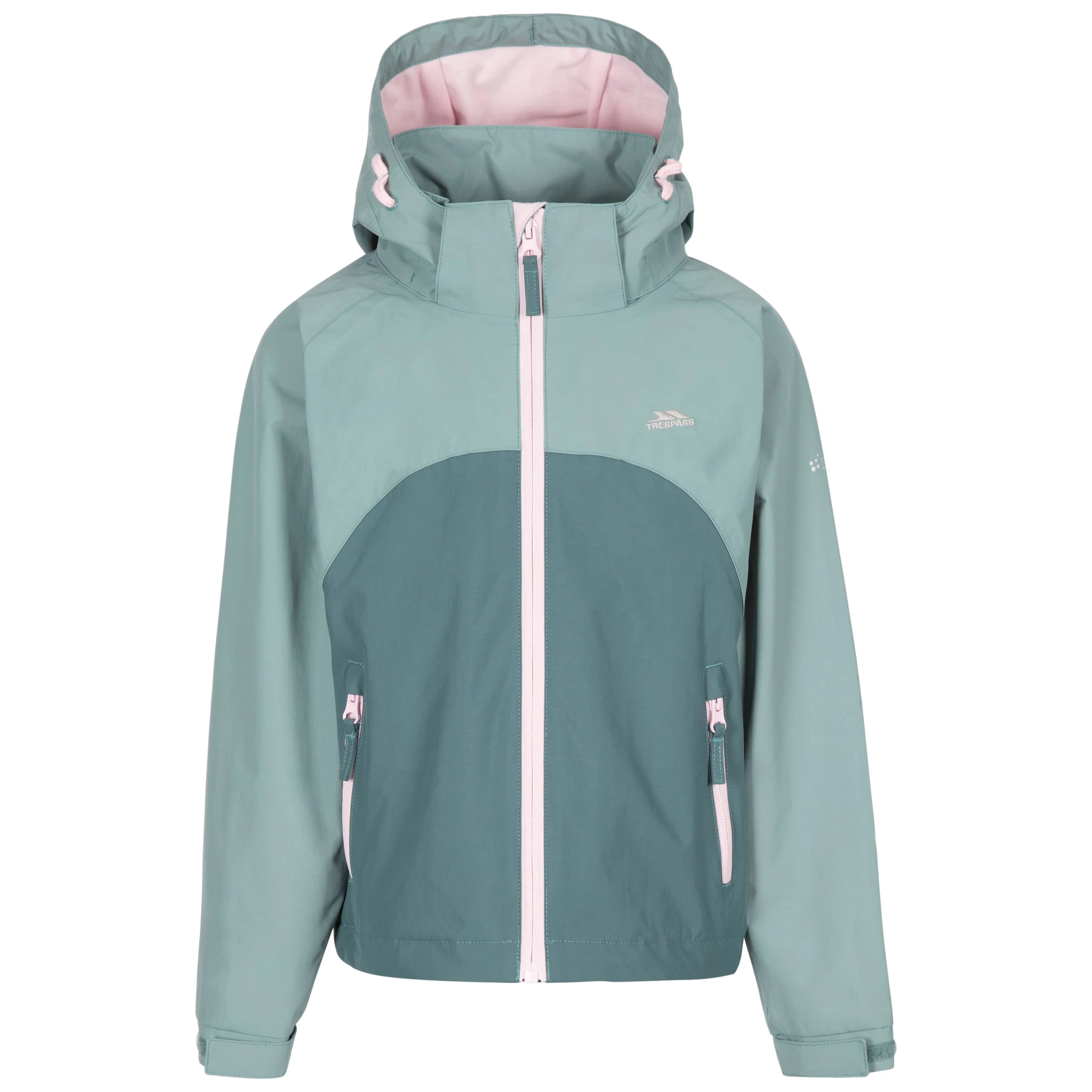 Trespass Kids' Waterproof Jacket TP50 Capture - TEAL MIST 2/3 1 Trespass Kids' Waterproof Jacket TP50 Capture - TEAL MIST 2/3