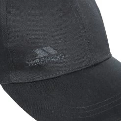 Trespass Unisex Baseball Cap Carrigan -Adventure Pulse carrigan uahshan30001 blk e
