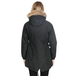 Trespass Womens Fleece Lined Parka Jacket Celebrity - Junior Size -Adventure Pulse celebrity fajkran20004 blk m02 3 1