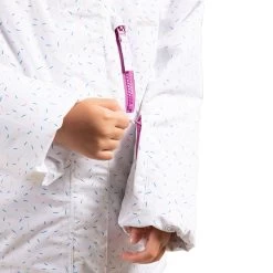 Trespass Girl's Ski Jacket TP75 Chic - WHITE 2/3 -Adventure Pulse chic fcjksktr0011 wht m04