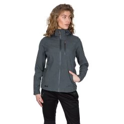 Trespass DLX Womens Softshell Jacket Windproof Claren II -Adventure Pulse clarenii fajksso10001 dgm m02 6
