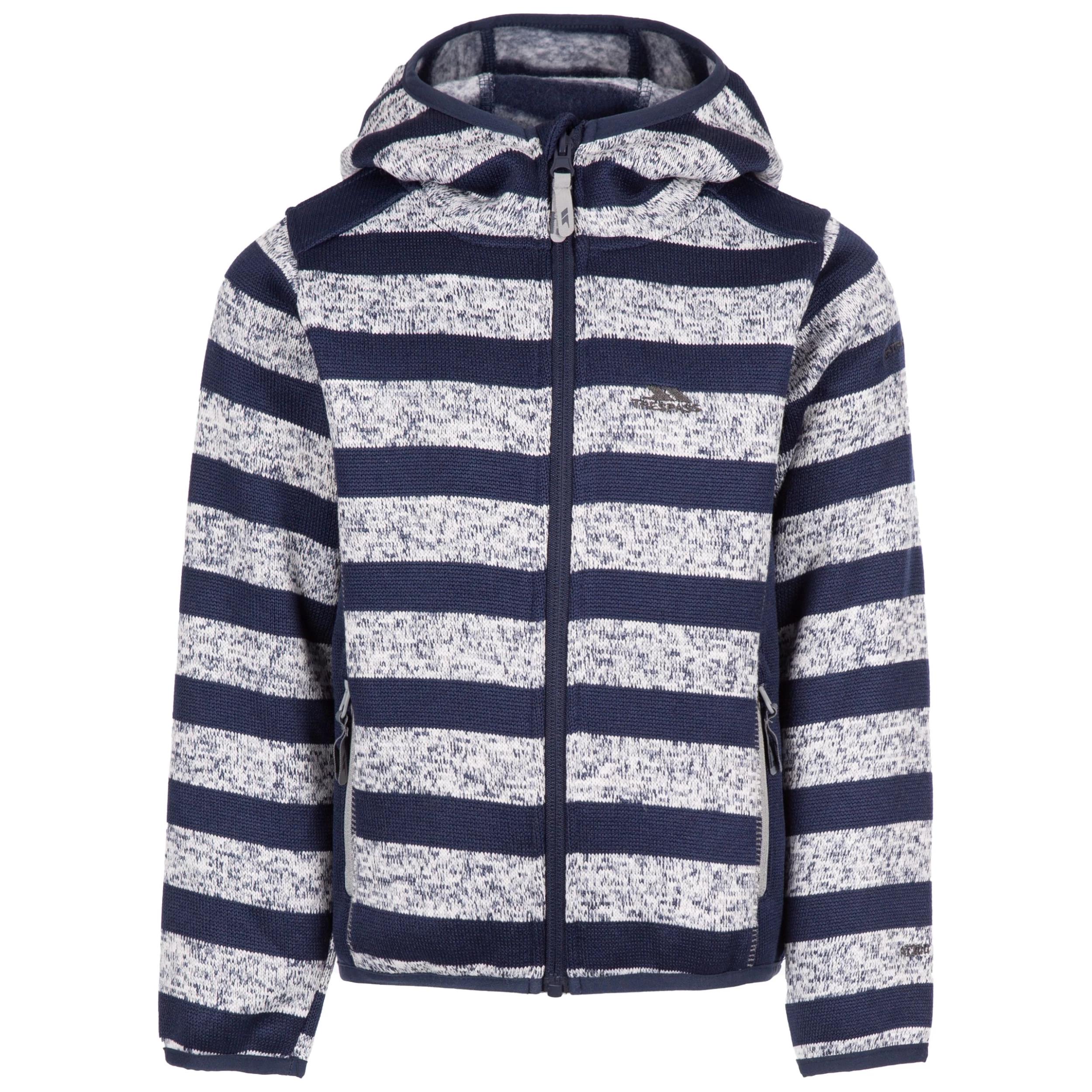 Trespass Kids' Fleece At200 Conjure - NAVY STRIPE 11/12 1 Trespass Kids' Fleece At200 Conjure - NAVY STRIPE 11/12