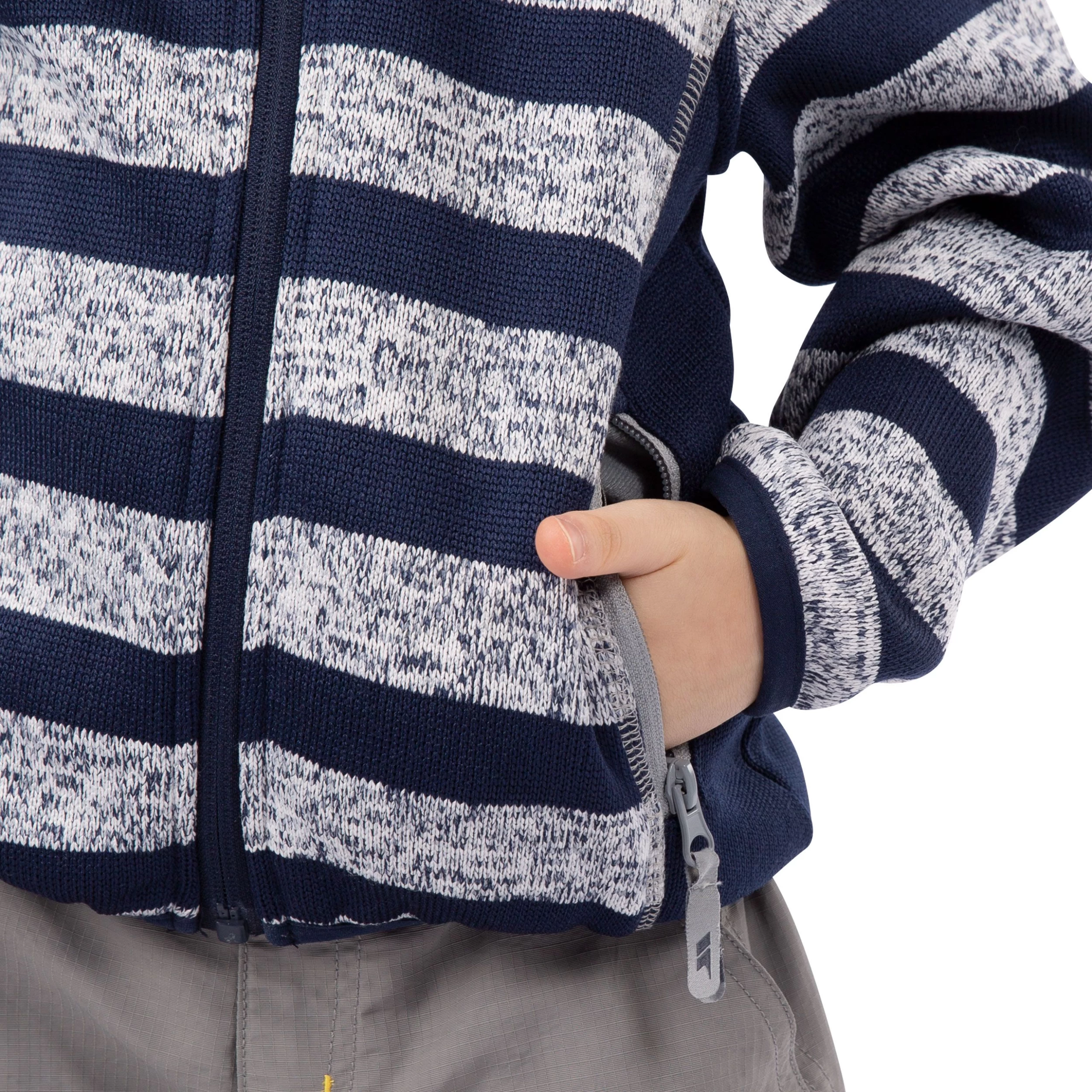 Trespass Kids' Fleece At200 Conjure - NAVY STRIPE 11/12 8 Trespass Kids' Fleece At200 Conjure - NAVY STRIPE 11/12 - Image 8