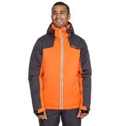 Trespass Men's DLX Waterproof RECCO Ski Jacket Coulson -Adventure Pulse coulson majksktr0002 ora m02