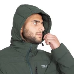 Trespass Men's DLX Hooded Down Jacket Crane -Adventure Pulse crane majkdom20004 oli m12 1