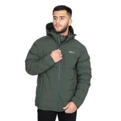 Trespass Men's DLX Hooded Down Jacket Crane -Adventure Pulse crane majkdom20004 oli m13