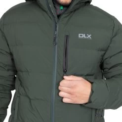 Trespass Men's DLX Hooded Down Jacket Crane -Adventure Pulse crane majkdom20004 oli m14 1