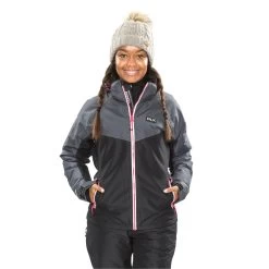 Trespass DLX Womens Ski Jacket Windproof Insulated Crista - Junior Size 9 Trespass DLX Womens Ski Jacket Windproof Insulated Crista - Junior Size -Adventure Pulse crista fajkskm20005 blk m1 3