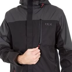 Trespass Men's DLX Waterproof Jacket Danson -Adventure Pulse danson majkrao10004 blk m06