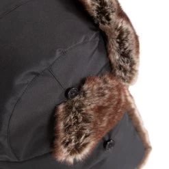 Trespass Faux Fur Winter Hat Dapper -Adventure Pulse dapper uahshatr0006 blk e