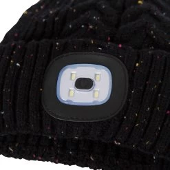 Trespass Unisex Rechargeable LED Beanie Hat Dazzle 11 Trespass Unisex Rechargeable LED Beanie Hat Dazzle -Adventure Pulse dazzle uahshatr0005 bkm f