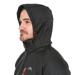 Trespass Men's Hooded Softshell Jacket Desmond -Adventure Pulse desmond majkssn20003 blk m06