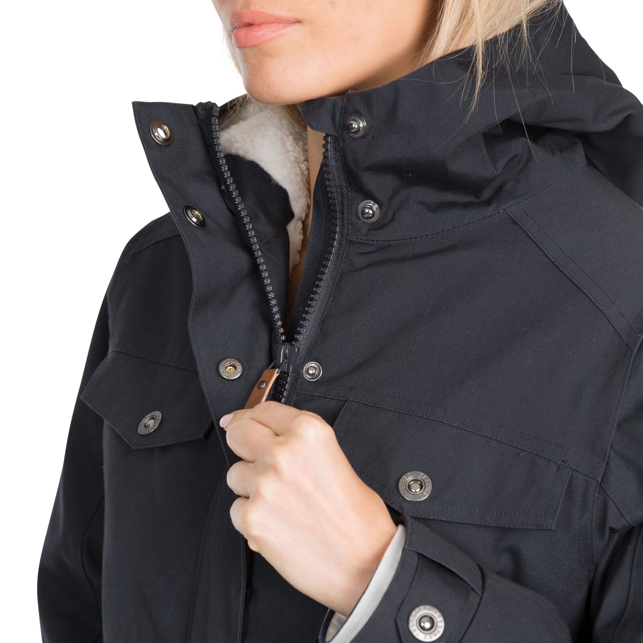 Trespass Womens Fleece Lined Waterproof Jacket Devoted 7 Trespass Womens Fleece Lined Waterproof Jacket Devoted - Image 7