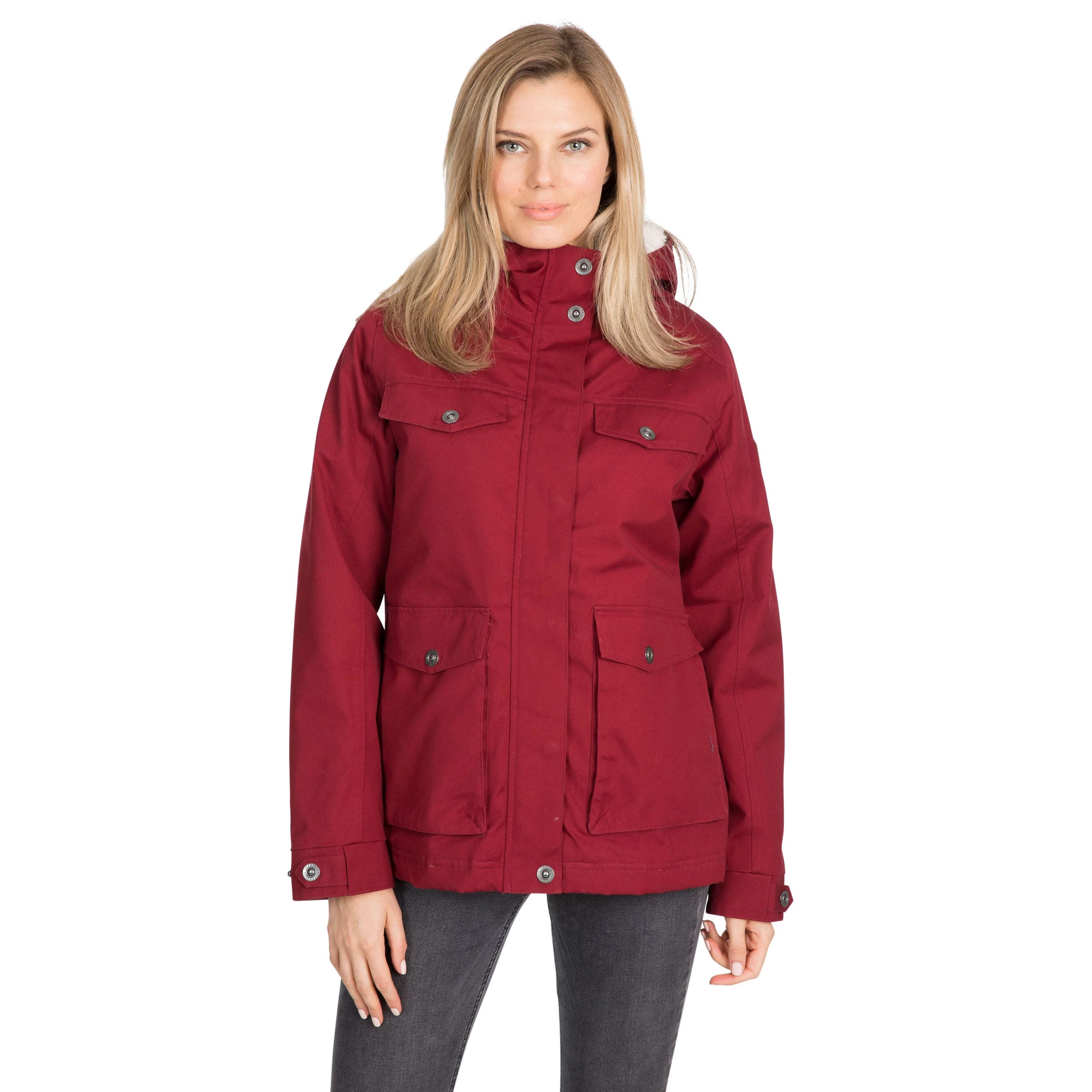 Trespass Womens Fleece Lined Waterproof Jacket Devoted 10 Trespass Womens Fleece Lined Waterproof Jacket Devoted - Image 10