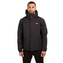 Trespass Men's Waterproof Jacket Donelly - Junior Size -Adventure Pulse donelly majkral20005 blk m01