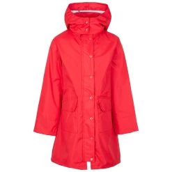 Trespass Girls' Waterproof Jacket Drizzling - RED 2/3