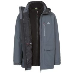 Trespass Mens 3 In 1 Waterproof Jacket Edgewater II 30 Trespass Mens 3 In 1 Waterproof Jacket Edgewater II -Adventure Pulse edgewater ii majk3im20002 cbn a 1