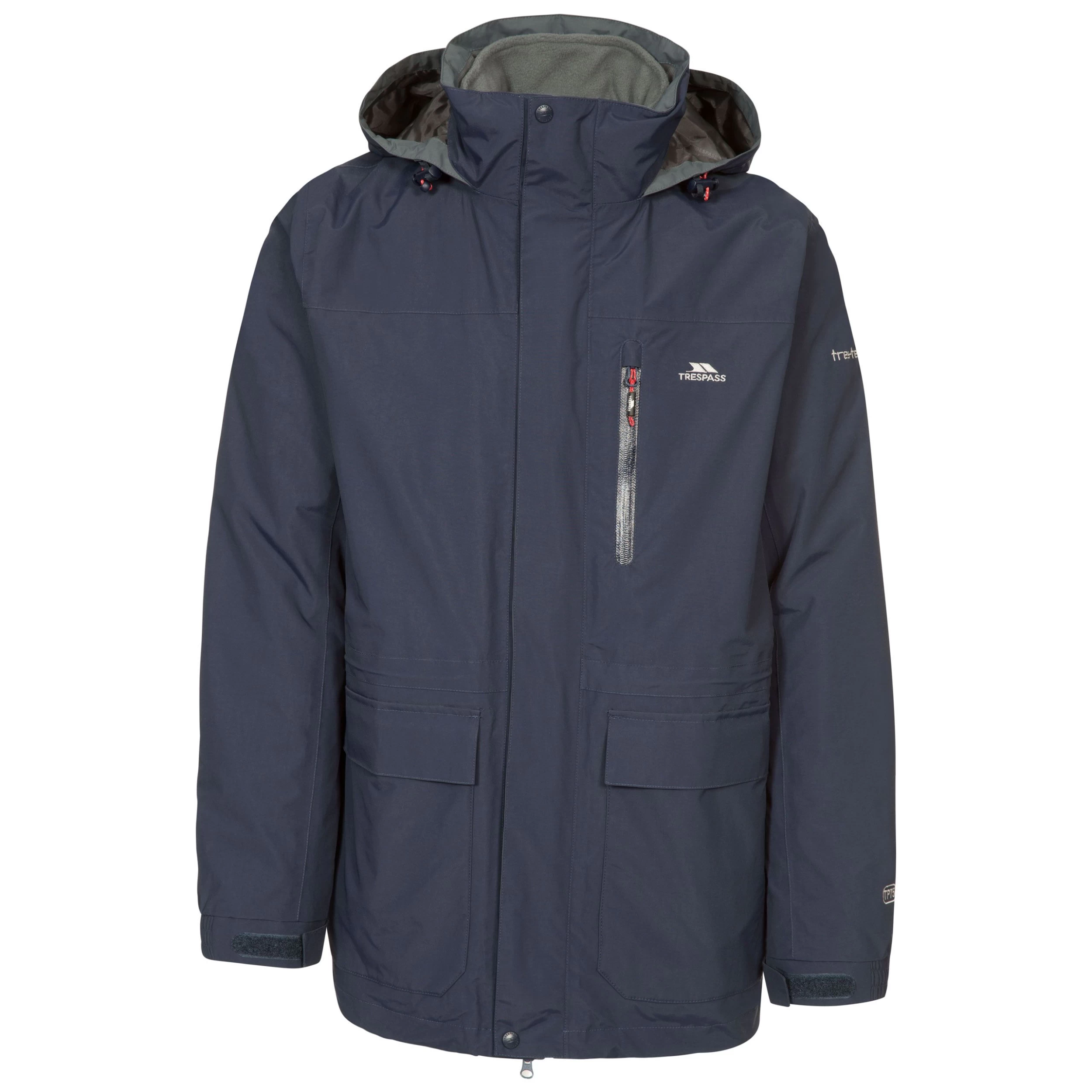Trespass Mens 3 In 1 Waterproof Jacket Edgewater II 4 Trespass Mens 3 In 1 Waterproof Jacket Edgewater II - Image 4